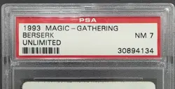 MTG Berserk - Unlimited Edition Magic the Gathering Card Graded PSA 7 - Image 3