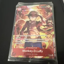 SEALED Promo One Piece CARD Treasure Booster Monkey.D.Luffy ST10-006 - Image 2