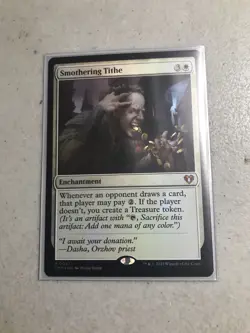 MTG English Smothering Tithe NM Foil Commander Masters - Image 1