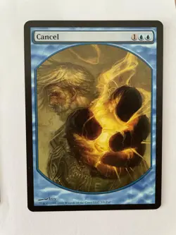 MTG PROMO DCI CANCEL NM TEXTLESS MAGIC THE GATHERING INSTANT PLAYER REWARDS - Image 4