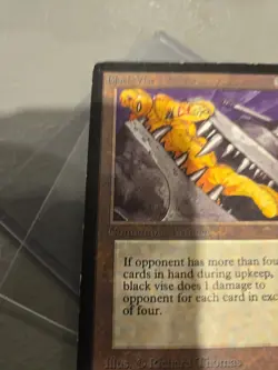 Black Vise (Beta Edition) Magic the Gathering MTG Card - Image 4