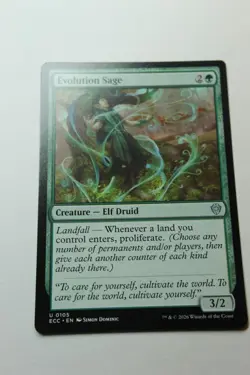 MTG Evolution Sage x1- -Lorwyn Eclipsed Commander-Near Mint - Image 1