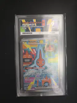Rotom ex 126/094 SIR Pokemon TCG Phantasmal Flames ACE Graded Slab Secret I Rare - Image 1