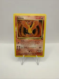 Moltres 27/62 Fossil Set Non Holo Pokemon Card TCG 1999 WOTC - Image 1