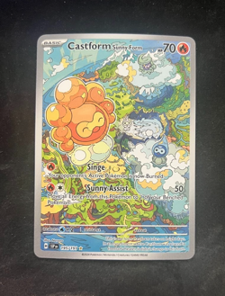 Castform Sunny Form 195/191 Scarlet & Violet Surging Sparks Pokemon NM Fresh - Image 1