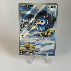 Pokemon TCG - Piplup 98/94 - Phantasmal Flames Illustration Rare - LP - Image 1