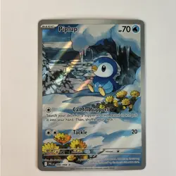 Pokemon TCG - Piplup 98/94 - Phantasmal Flames Illustration Rare - LP - Image 2