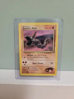 Pokemon TCG Brock's Onix Gym Heroes 69/132 Regular Unlimited Common NM - Image 1
