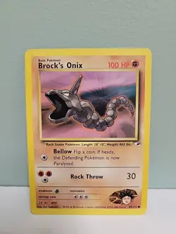 Pokemon TCG Brock's Onix Gym Heroes 69/132 Regular Unlimited Common NM - Image 2