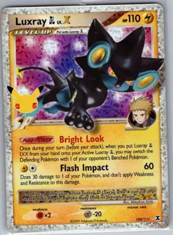 Luxray GL LV.X 109/111 Celebrations: Classic Collection - Pokemon Card - NM - Image 1