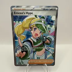 Emcee's Hype 220/182 Destined Rivals Full Art Pokemon - Image 1