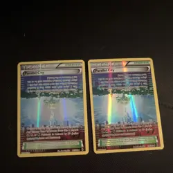 Pokemon TCG Parallel City Trainer Stadium Holo BREAKthrough Lot of 2 - Image 1