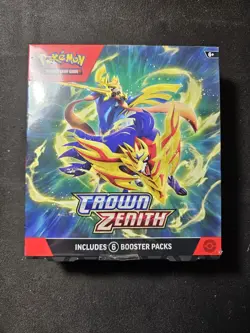 Pokemon TCG Sword & Shield Crown Zenith Booster Bundle CRZ - Factory Sealed - Image 1