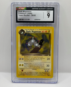 CGC 9 MINT Dark Magneton Team Rocket 28/82 Pokemon TCG - Image 1