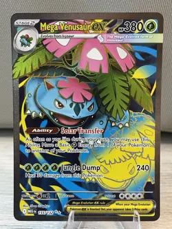Pokemon TCG Mega Venusaur EX 155/132 Mega Evolution English Card, NM Ultra Rare - Image 1
