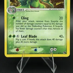 Cosmos HOLO Sceptile 4/17 Promo POP Series 1 Pokemon Card 2004 Near Mint - Image 4