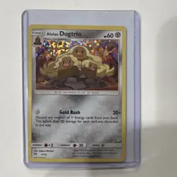 Pokemon TCG Alolan Dugtrio 011/012 Promo Holo McDonald's 2019 English Mizutani - Image 1