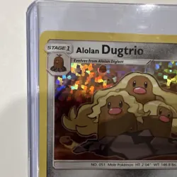 Pokemon TCG Alolan Dugtrio 011/012 Promo Holo McDonald's 2019 English Mizutani - Image 3