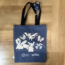 Pokemon X Natural History Museum (NHM) Navy Tote Bag (IN HAND) - Image 1