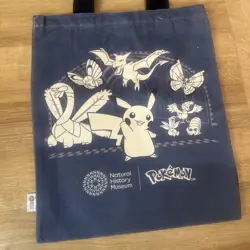 Pokemon X Natural History Museum (NHM) Navy Tote Bag (IN HAND) - Image 2