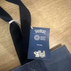 Pokemon X Natural History Museum (NHM) Navy Tote Bag (IN HAND) - Image 4