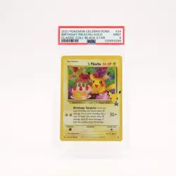 Birthday Pikachu - PSA 9 Celebrations 25th Classic Collection Holo Pokemon MINT - Image 1
