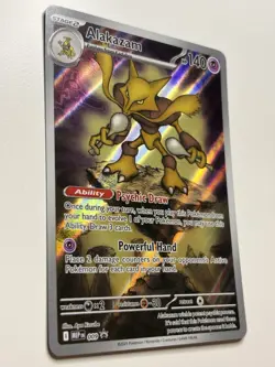 Pokemon ALAKAZAM MEP 009- Mega Evolution - ILLUSTRATION RARE PROMO NM - Image 2