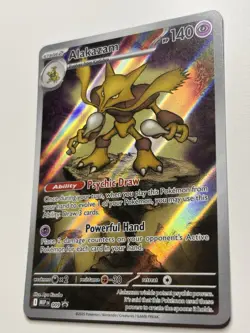 Pokemon ALAKAZAM MEP 009- Mega Evolution - ILLUSTRATION RARE PROMO NM - Image 3