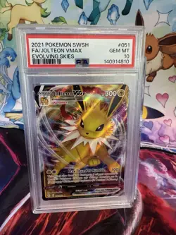 PSA 10 Jolteon VMAX Full Art - Evolving Skies 051/203 - GEM MINT - Pokemon SWSH - Image 1