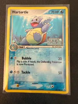 Wartortle 42/100 Reverse Holo EX Crystal Guardians Pokemon 2006 MP - Image 1