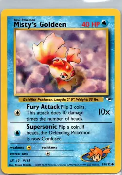 Misty's Goldeen (85) Common Gym Heroes 085/132 LP Pokemon TCG - Image 1