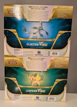 Pokemon TCG: Pokemon Center Glaceon & Leafeon V Star Special Collection Boxes - Image 2