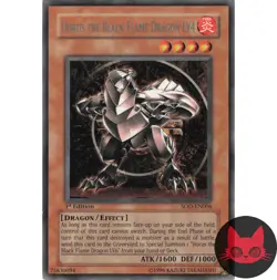Yugioh Horus the Black Flame Dragon LV4 SOD-EN006 Rare 1st Edition NM - Image 1