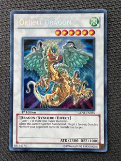 Yugioh Orient Dragon 1st Edition Secret Rare GENF-EN085 NM - Image 1