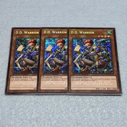 Yugioh D.D. Warrior SBC2 1st Edition Secret Rare 3 Card Set Lightly Played - Image 1