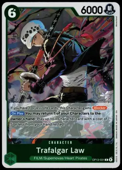TRAFALGAR LAW OP13-031 OP13 CARRYING ON HIS WILL ONE PIECE RARE 2025 NM - Image 2