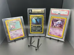 5x Kartenhalter/Stander fur Pokemon, Yugioh, One Piece Toploader PSA AOG - Image 1