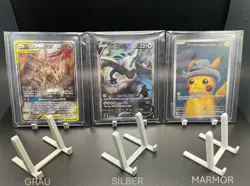 5x Kartenhalter/Stander fur Pokemon, Yugioh, One Piece Toploader PSA AOG - Image 3