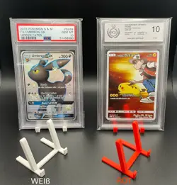 5x Kartenhalter/Stander fur Pokemon, Yugioh, One Piece Toploader PSA AOG - Image 4