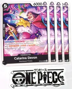 4x One Piece OP09-084 UC Catarina Devon - English - Playset - TCG - NM/M - Image 1
