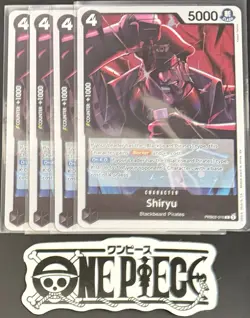 4 x One Piece PRB02-015 R Shiryu - English - Foil - Playset - NM/M - Image 1