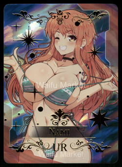 Nami One Piece Goddess Anime Doujin Waifu Card Field Centre - Image 1
