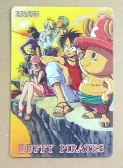 No.175 Luffy Pirates One Piece Gummy Card Trading Card Gumi 2004 - Image 1