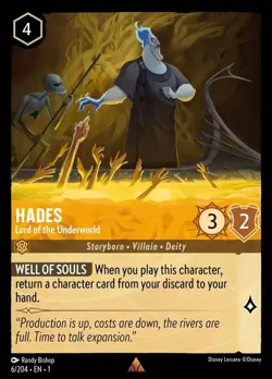 Hades - Lord of the Underworld 6/204 Rare The First Chapter Disney Lorcana - Image 1