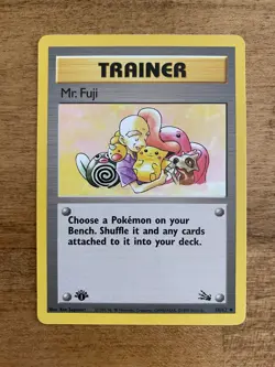 Pokemon TCG - 1st Edition Mr. Fuji 58/62 - Fossil Regular LP - WOTC Vintage 1999 - Image 1