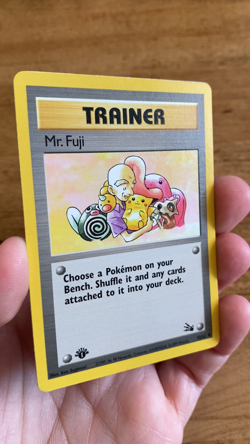 Pokemon TCG - 1st Edition Mr. Fuji 58/62 - Fossil Regular LP - WOTC Vintage 1999 - Image 2