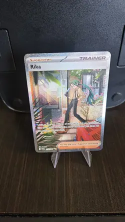 2023 Pokemon TCG Paradox Rift Rika SIR 258/182 Special Illustration Rare Card NM - Image 1