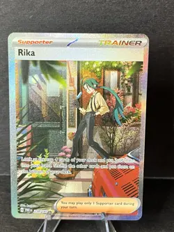 Pokemon TCG Rika Trainer Special Illustration Card Paradox Rift 258/182 - Image 1