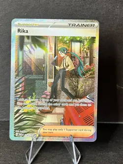 Pokemon TCG Rika Trainer Special Illustration Card Paradox Rift 258/182 - Image 2