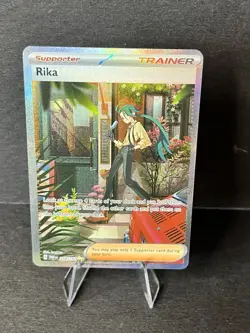 Pokemon TCG Rika Trainer Special Illustration Card Paradox Rift 258/182 - Image 3